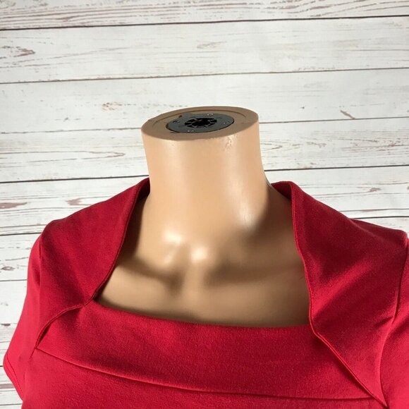 SPICE OF LIFE Bradlee's Vintage Square Neck Red Top NWT MEDIUM - Picture 9 of 11
